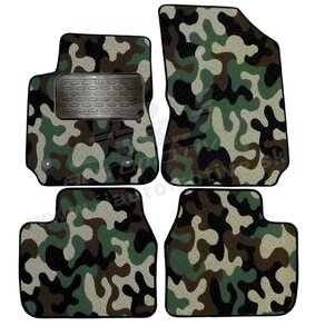 J&J AUTOMOTIVE | Autokoberce velúrové Army style pre Citroen C4 Cactus 2013-2021 4ks