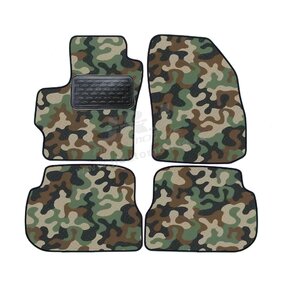 J&J AUTOMOTIVE | Autokoberce velúrové Army style pre Mazda 3 2004-2009 4ks