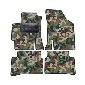 J&J AUTOMOTIVE | Autokoberce velúrové Army style pre Kia Rio II 2005-2011 4ks