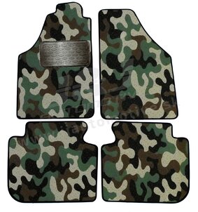 J&J AUTOMOTIVE | Autokoberce velúrové Army style pre Fiat Idea 2003-2007 4ks