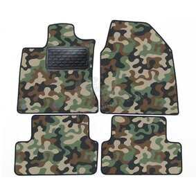 J&J AUTOMOTIVE | Autokoberce velúrové Army style pre Nissan Qashqai 2007-2013 4ks