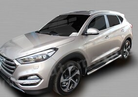 J&J AUTOMOTIVE | Bočné nerezové rámy pre Hyundai Tuscon 2015-vyššie