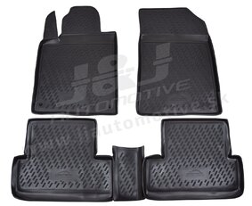 J&J AUTOMOTIVE | Gumové rohože so zvýšeným okrajom pre Peugeot 407 2004-2012