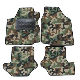 J&J AUTOMOTIVE | Autokoberce velúrové Army style pre Ford Fiesta 1996-2002 4ks
