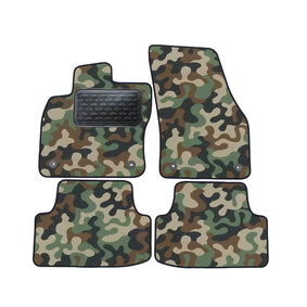J&J AUTOMOTIVE | Autokoberce velúrové Army style pre Seat Ateca 2016-vyššie 4 ks