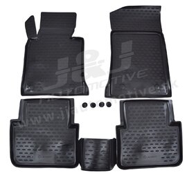 J&J AUTOMOTIVE | Gumové rohože so zvýšeným okrajom pre Bmw 3-serie E46 1998-2005