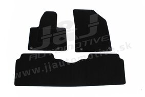 J&J AUTOMOTIVE | Autokoberce velúrové pre Citroen C 5 2008-2017, 3ks