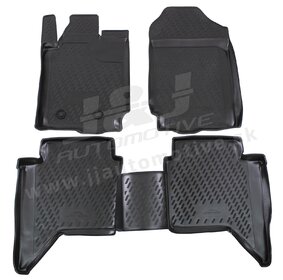 J&J AUTOMOTIVE | Gumové rohože so zvýšeným okrajom pre Ford Ranger 4 doors 2012-vyššie