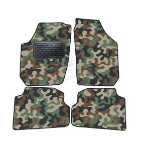 J&J AUTOMOTIVE | Autokoberce velúrové Army style pre Skoda Fabia II 2007-2014