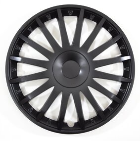 VERSACO | Puklice Crystal 16“ Čierna 4ks