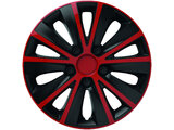 VERSACO | Puklice Rapide 16“ Červená a Čierna 4ks